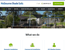 Tablet Screenshot of melbourne-shade-sails.com.au